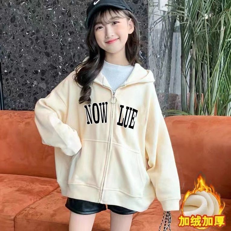 สาวเสื้อคลุมด้วยผ้าเด็กท็อปส์สีขาวสไตล์ตะวันตกขนแกะทารกซับฤดูใบไม้ร่วงฤดูหนาวเสื้อผ้าเด็กหนาซิป20251012