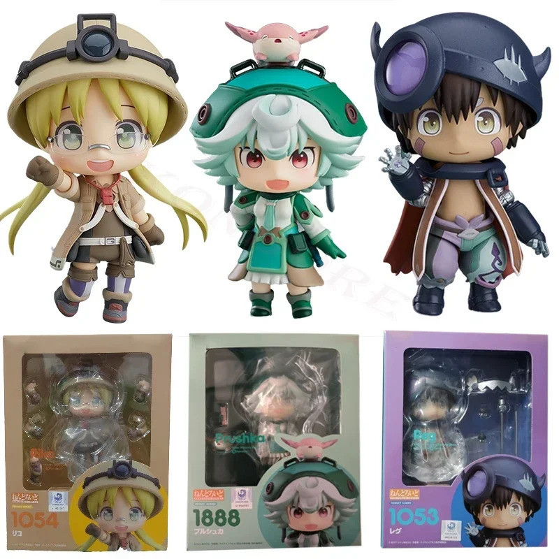 #1054 ฟิกเกอร์อนิเมะ Riko Made in Abyss #1959 ฟาปูตา #1053 เรค แอคชั่นฟิกเกอร์ #1888 Prushka ตุ๊กตาข