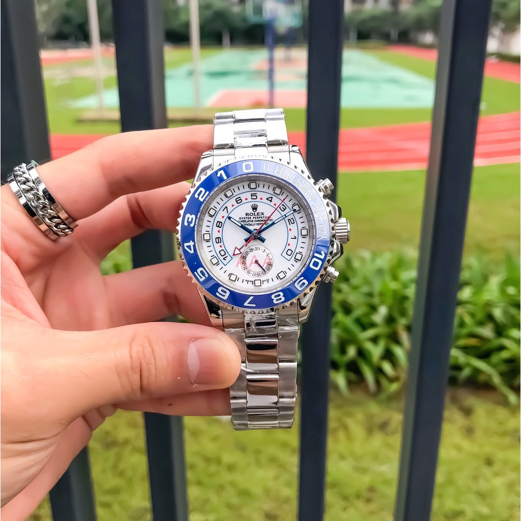 Rolex Oyster Yacht Perpetual-Master II Mechanical Movement เส้นผ่านศูนย์กลาง 40 มม.นาฬิกาผู้ชาย