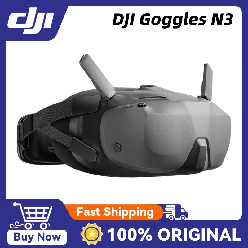 DJI Goggles N3 คู่ RC Motion 3 สําหรับการควบคุมการเคลื่อนไหวที่น่าทึ่งและประสบการณ์ความตื่นเต้นของกา