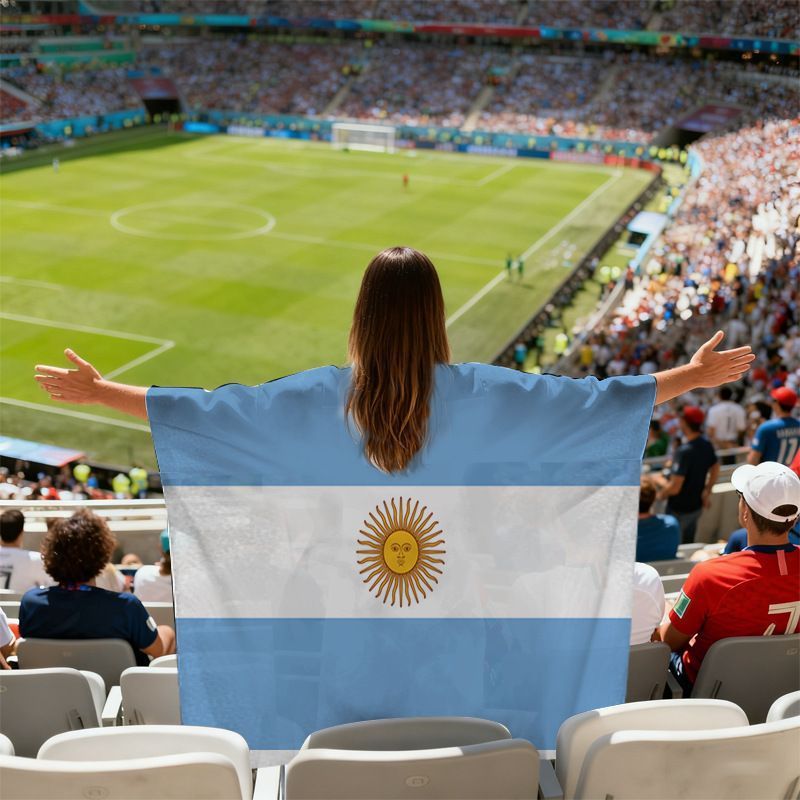 2026 Meijiamo World Cup National Flag Fan Cloak Flags ต่างๆ Counts Cheer Supplies Photograph 6.13h