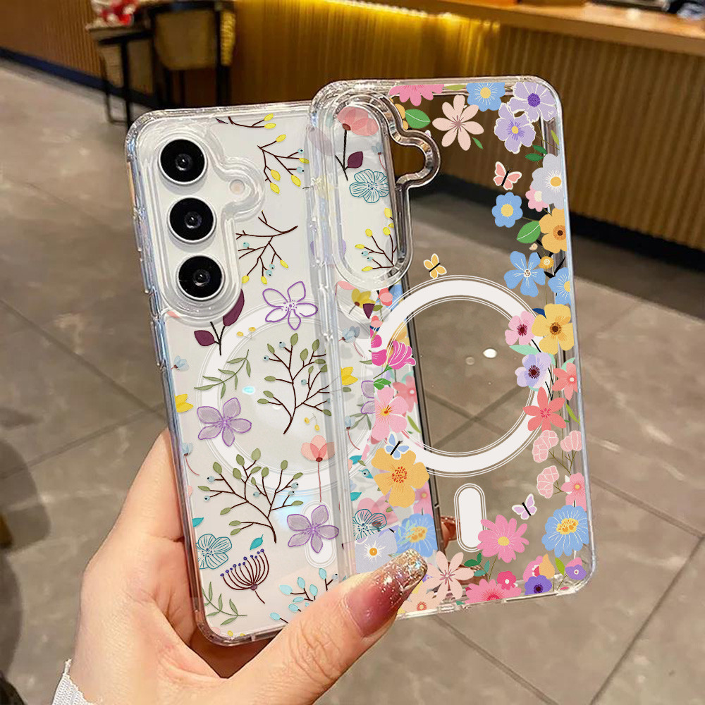 เคสโทรศัพท์แบบแม่เหล็ก for Samsung A17 A57 A37 A07 S25 Ultra A56 A55 A26 A54 A35 5G A36 S24 S23 S26 Ultra FE กันกระแทก