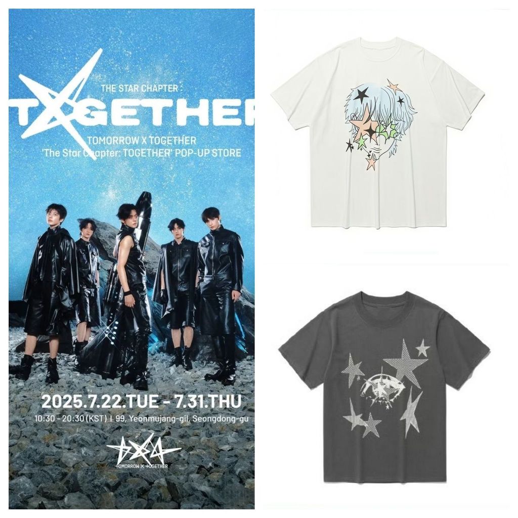 TXT 25 TAGE TheStar Chapter TOGETHER Professional Finishing เสื้อยืดแขนสั้น