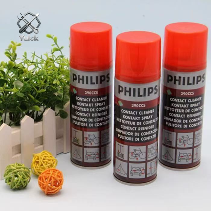 ของแท้ Philips 200ml 390CCS Contact Cleaner ขนาด  สเปรย์น้ำยาทำความสะอาดแผงวงจร อเนกประสงค์ for Amplifier Cleaning