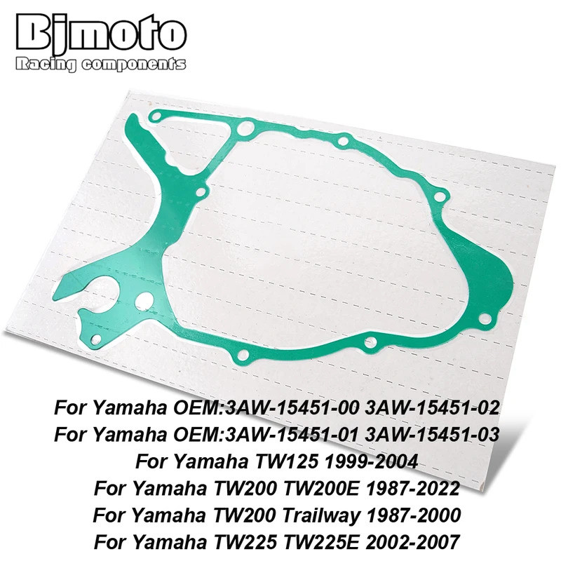 FW Stator Magneto เครื่องกําเนิดไฟฟ้าปะเก็นฝาครอบสําหรับ Yamaha TW125 1999-2004 TW200 TW200E 1987-20