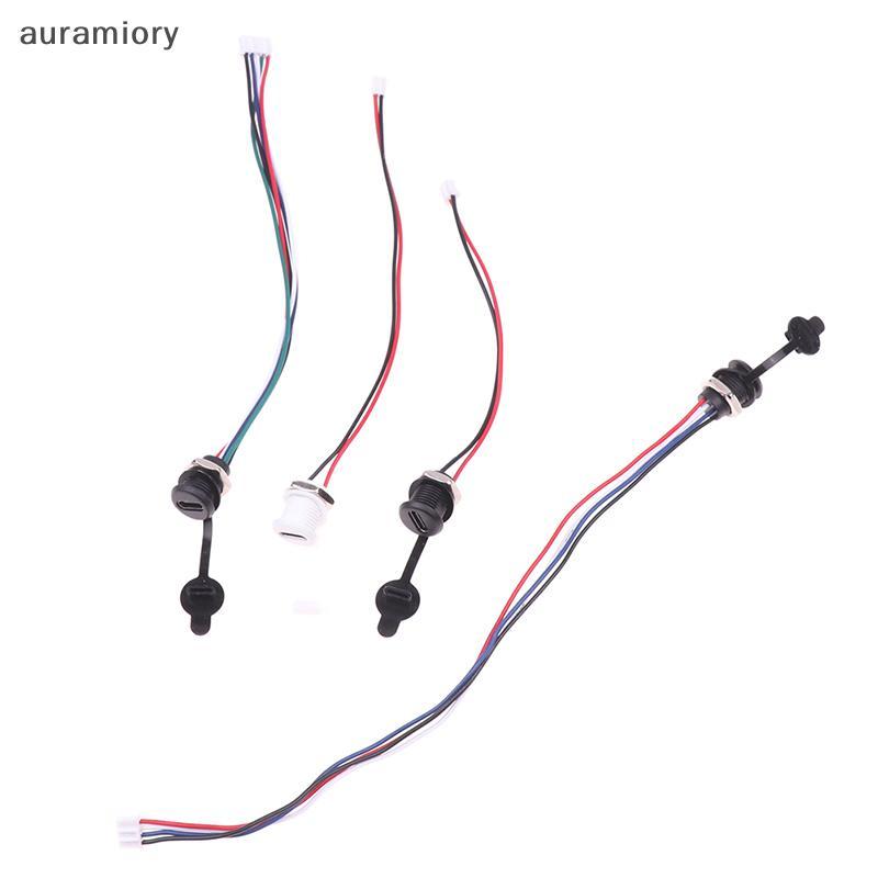 Auramiory] USB-C 2/4/5Pin High Current ชาร์จ Soet พร้อม PH2.0 Nut Snap Lo แผ่น USB TYPE-C หญิงกันน้ําหญิงเชื่อมต่อ Ja ใหม่