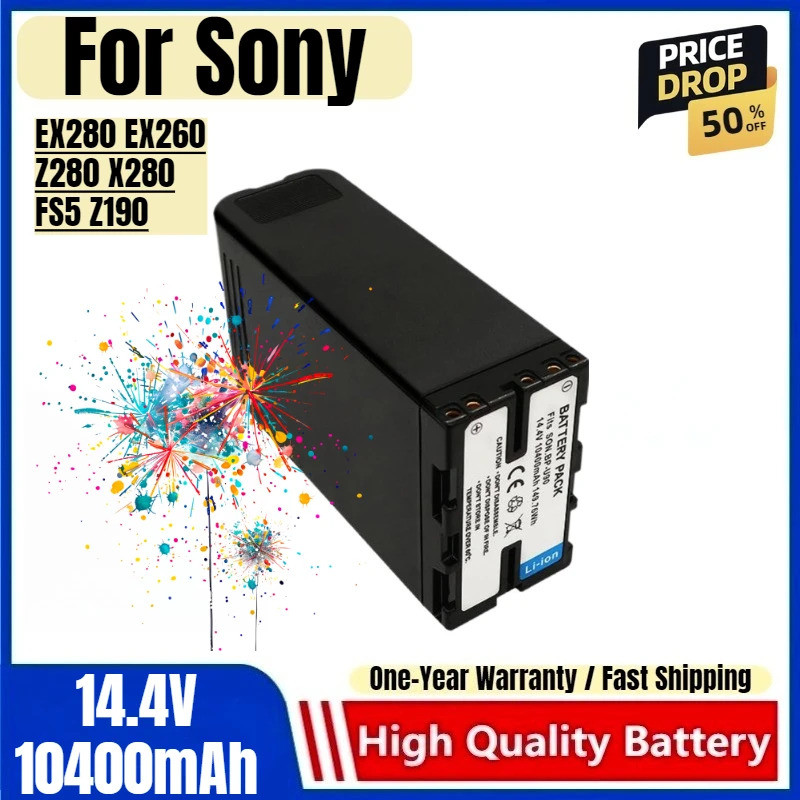 BP-U90 แบตเตอรี่ 14.4V 10400mAh แบตเตอรี่และเครื่องชาร์จสําหรับ Sony EX280 EX260 Z280 X280 FS5 Z190 