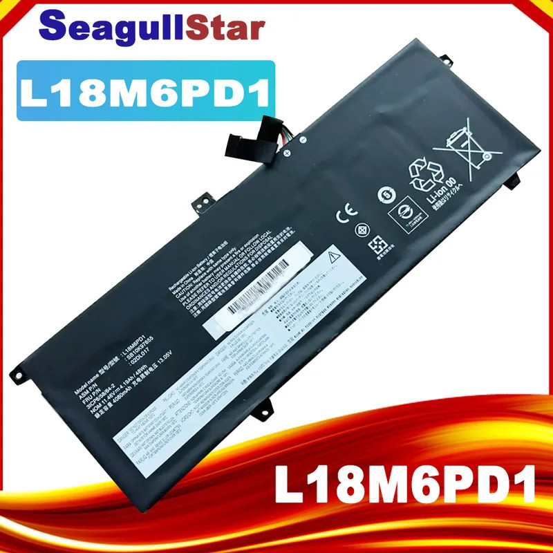 L18M6PD1 แบตเตอรี่สําหรับ Lenovo ThinkPad X390 X395 X13 1st Gen TP00106A TP00106B TP00106C 02DL020 S