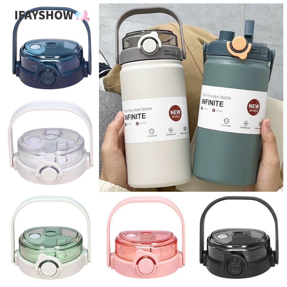 IFAYSHOW 1 ชิ้นถ้วย, อุปกรณ์เสริมขวด Splash ป้องกันการรั่วไหลฝาปิดขวด, สําหรับ 1300 มิลลิลิตร Tumbber Therms ถ้วยฝาปิด