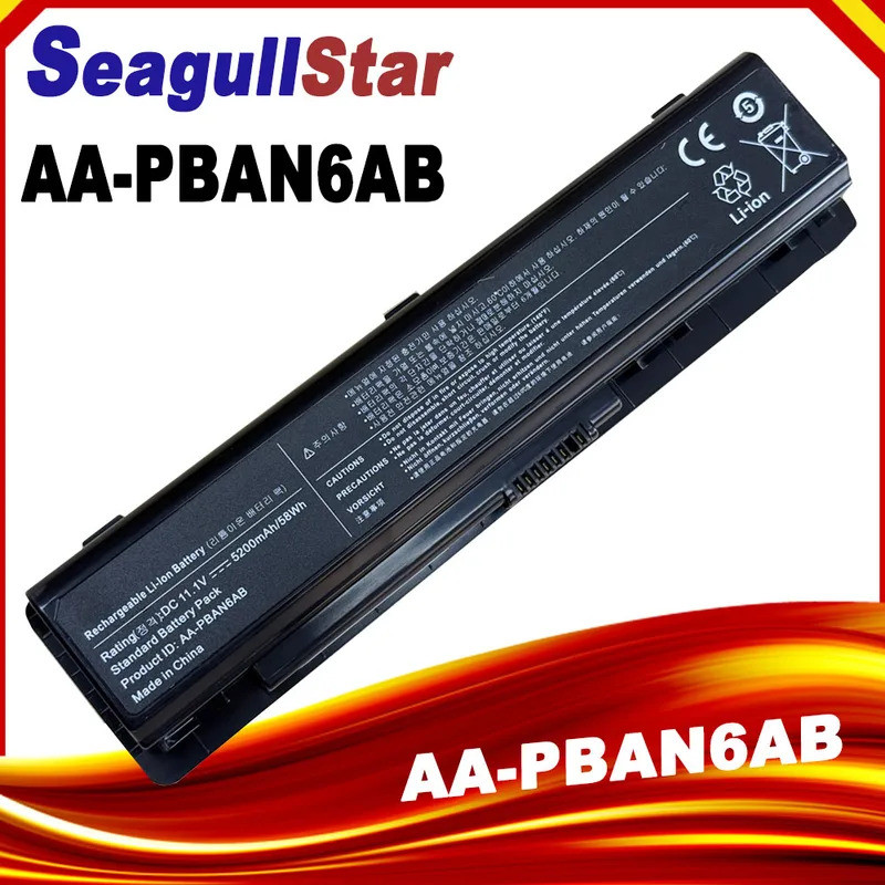 ใหม่ AA-PBAN6AB AA-PLAN6AB AA-PLAN9AB แบตเตอรี่แล็ปท็อปสําหรับ Samsung 200B 400B 600B NP200B NP400B 