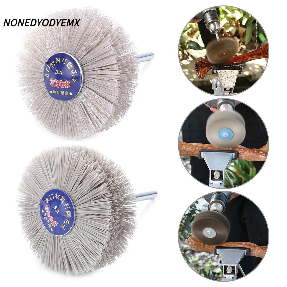 NONEDYOMX แปรงล้อไนลอนเฟอร์นิเจอร์ไม้ขัดบด Buff Deburring เครื่องบด