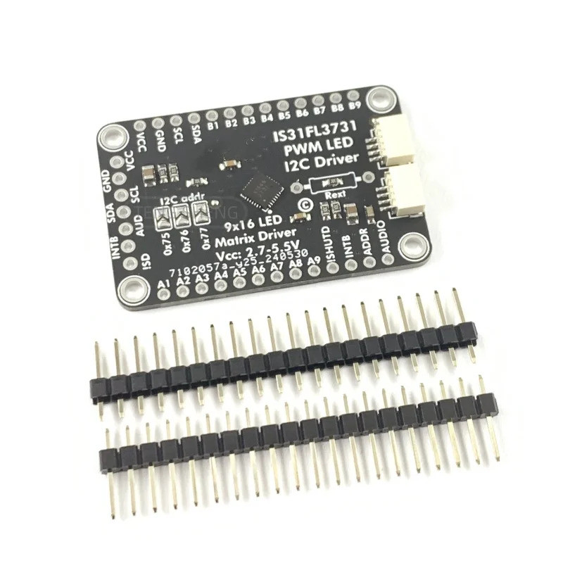 (1 ชิ้น) 2.7-5.5V 16x9 Charlieplexed PWM LED Matrix Driver - IS31FL3731 STEMA QT/Qwiic I2C H