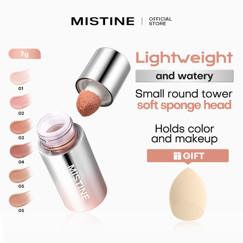 MISTINE Thai Milk Curry Blush สีขยาย Contouring Shrink Brightening Fluid Z9GS