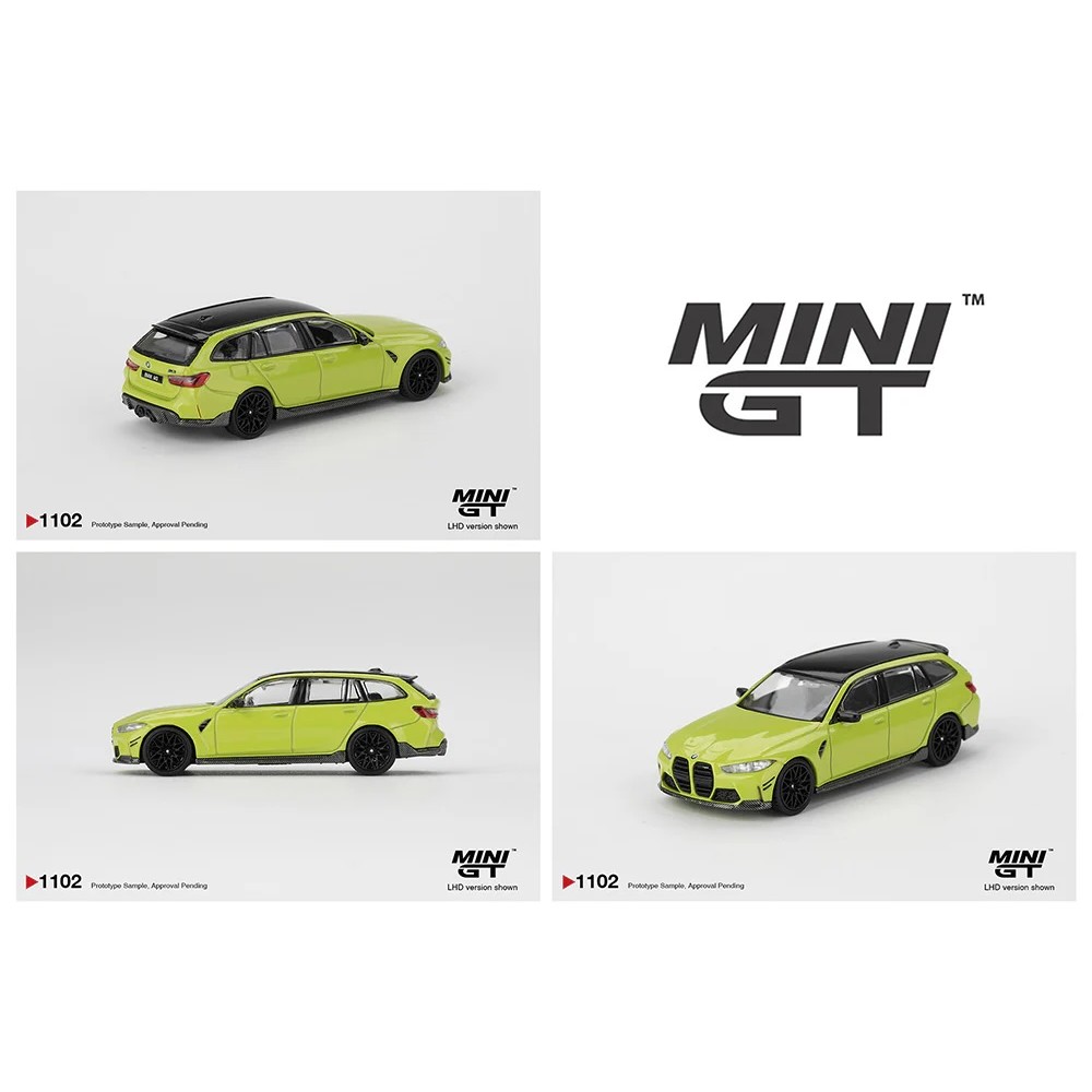 MINI GT No.1102 BMW M3 M Performance Touring Sao Paulo Yellow /Blister packaging MGT01102-BL