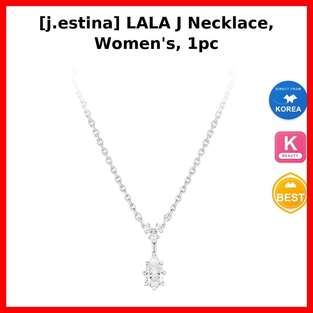 กระเป๋าและอุปกรณ์ [j.estina] LALA J Necklace ผู้หญิง 1pc / สร้อยคอเกาหลี / การออกแบบที่ละเอียดอ่อน /
