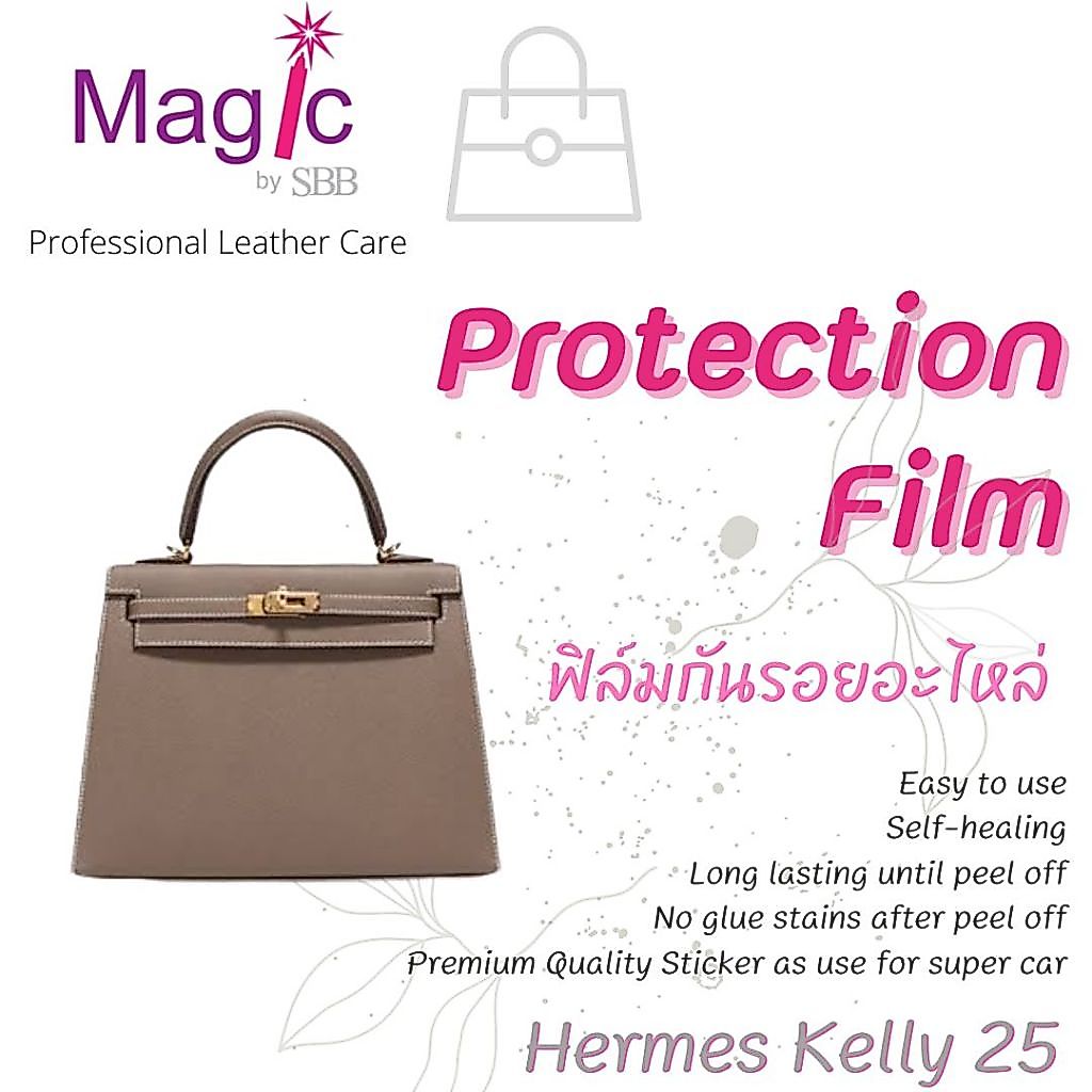 ฟิล์มกันรอย สติ๊กเกอร์กันรอย Hermes Kelly 20,25, 28, 32, 35 ครบชุด และ กุญแจ สายสะพาย