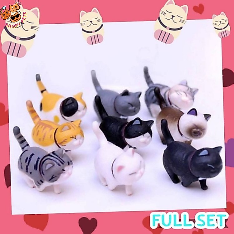 Full Set โมเดลแมวอ้วนน่ารัก แมว โมเดล โมเดลแมว ฟิกเกอร์แมว ตุ๊กตาแมว ลูกแมว แมวกาชาปอง แมวอ้วน DC2-F
