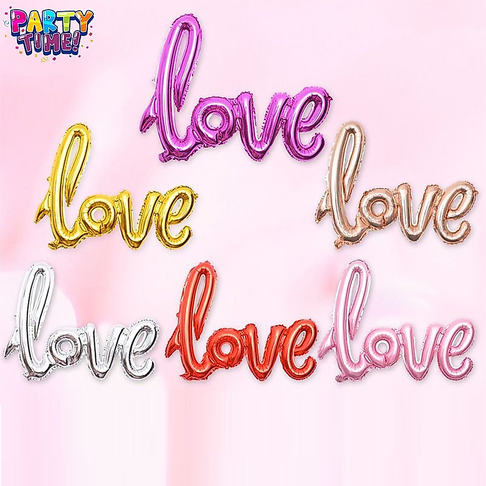 Big Party ลูกโป่ง love ฟอยล์ love บอกรัก วาเลนไทน์ แต่งงาน 108X65 ซม