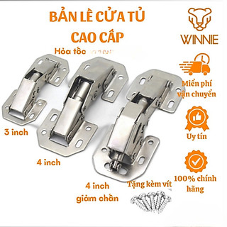 Bản Lề cửa tủ thủy lực không khoan lỗ,Bản lề tủ bếp  bằng thép không gỉ - Bản lề tủ bếp có giảm chấn