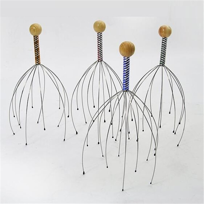 หัวนวด Scratch HEAD Octopus Scalp อุปกรณ์ Non-Soul Extractor Handy เครื่องมือสารสกัดจาก Health Care 