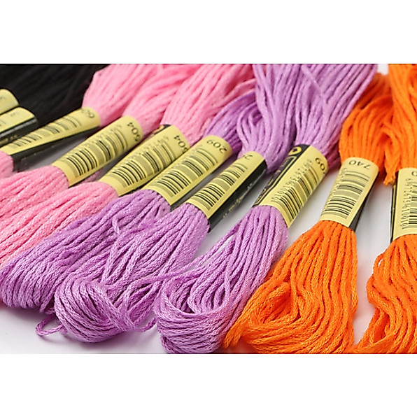 (พร้อมส่ง)ไหมปัก ด้ายปัก ไหมปักครอสติช 16 สี