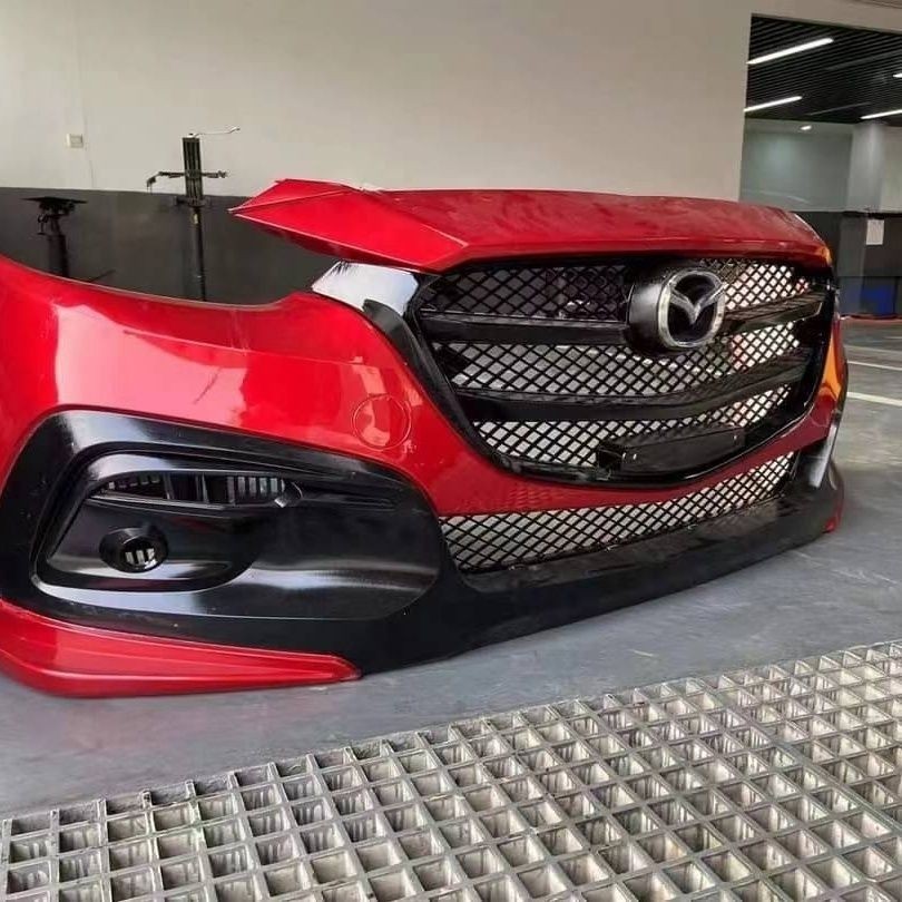 Mazda Mazda 3 Anksella ks กันชนหน้าหน้าเวอร์ชั่นญี่ปุ่นกันชนหน้า Big Surround Anksella Mazda3AP ด้าน
