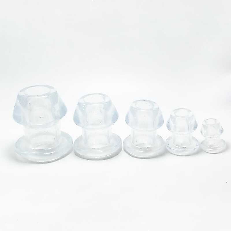 【Cw】◑✟▪ 5Pcs/Set Silicone Bidet Soft Speculum Enema Hollow Anal Plug Cleansing Douche Shower