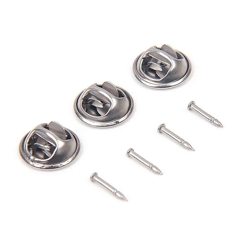 เข็มกลัดสแตนเลสสำเร็จรูป 30 ชิ้น พร้อมตัวติดผีเสื้อ สำหรับ cufflinks และ tie tacks