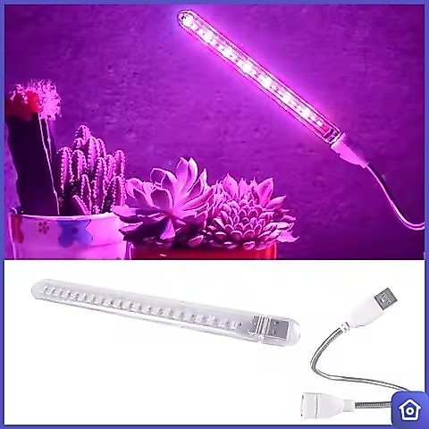 ไฟปลูกต้นไม้ LED 10W USB เต็มสเปกตรัม 5V โคมไฟปลูกพืช ไฟเร่งดอก ยืดหยุ่น ปลูกผัก ปลูกดอกไม้ในบ้าน