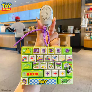 Disney-- คีย์บอร์ดลิขสิทธิ์ Pixar Toy Story Pop It Fidget Toy, คลายเครียดคีย์ตัวอักษร S