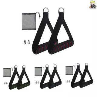 [CLA] D-Ring Metal Gym Handles Grip ออกกําลังกาย Heavy Duty Cable Machine Handle พร้อมตะขอสําหรับ Home Resistance Bands อุปกรณ์ฟิตเนส [TH]