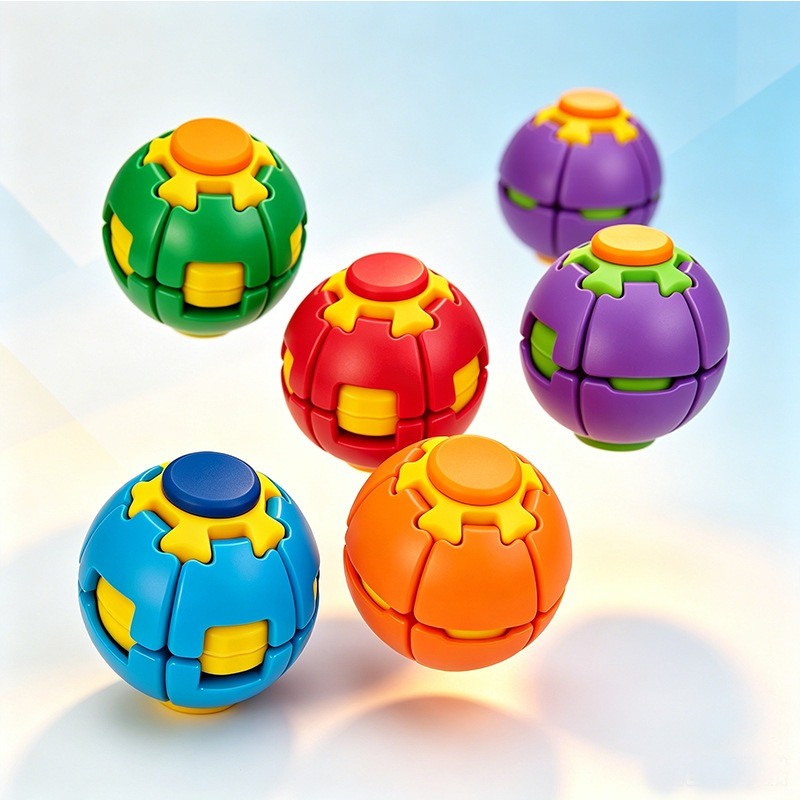 3D พิมพ์ Ball Fidget Spinner, Spin Ball ความเครียดบรรเทาโต๊ะของเล่น,เด็กของเล่นเพื่อการศึกษา,ความวิตกกังวลผ่อนคลายของเล่นสําหรับผู้ใหญ่ของขวัญ