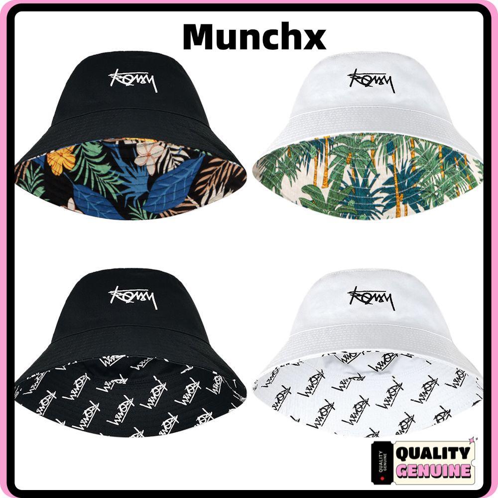 MUNCHX Beach Cap Men หมวกปานามา หมวกชาวประมงพับได้