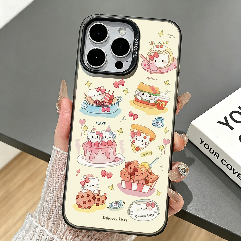 เคสโทรศัพท์ ลายขนมหวานแฟชั่น สำหรับ iPhone17Pro 16Plus 15 14 13Pro 12 XR XS XSMAX กันกระแทก IMD