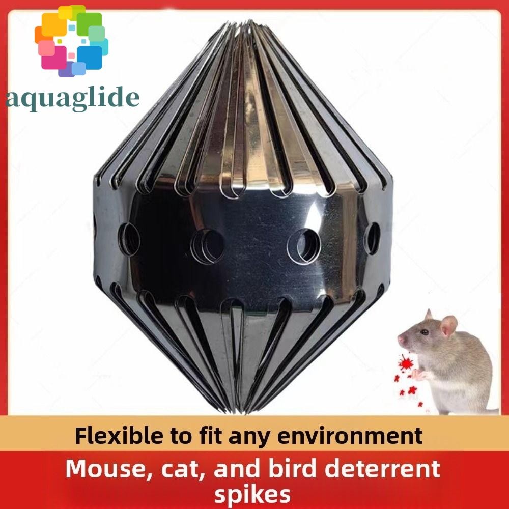 AQUAGLIDE กระรอก Deterrent, ยืดหยุ่น 0.5/1 เมตรสแตนเลสสตีล Spikes, Bird Scare กันน้ํา Anti-bite Bendable Anti Pigeon Spikes หน้าต่าง