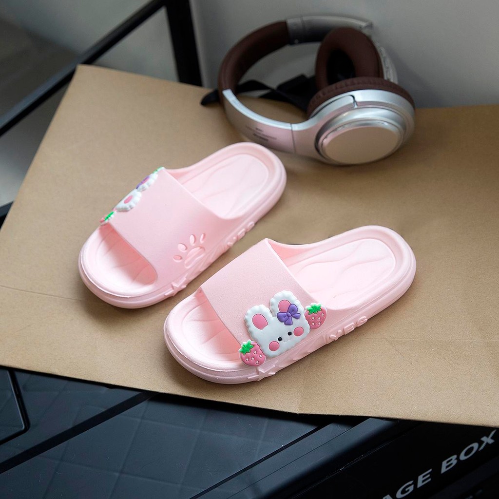 รองเท้าแตะเด็กกระต่าย สบายๆ เหมาะสำหรับเด็กชายและเด็กหญิง รองเท้าแตะอาบน้ำ เหมาะสำหรับชายหาด - รูปที่ 5