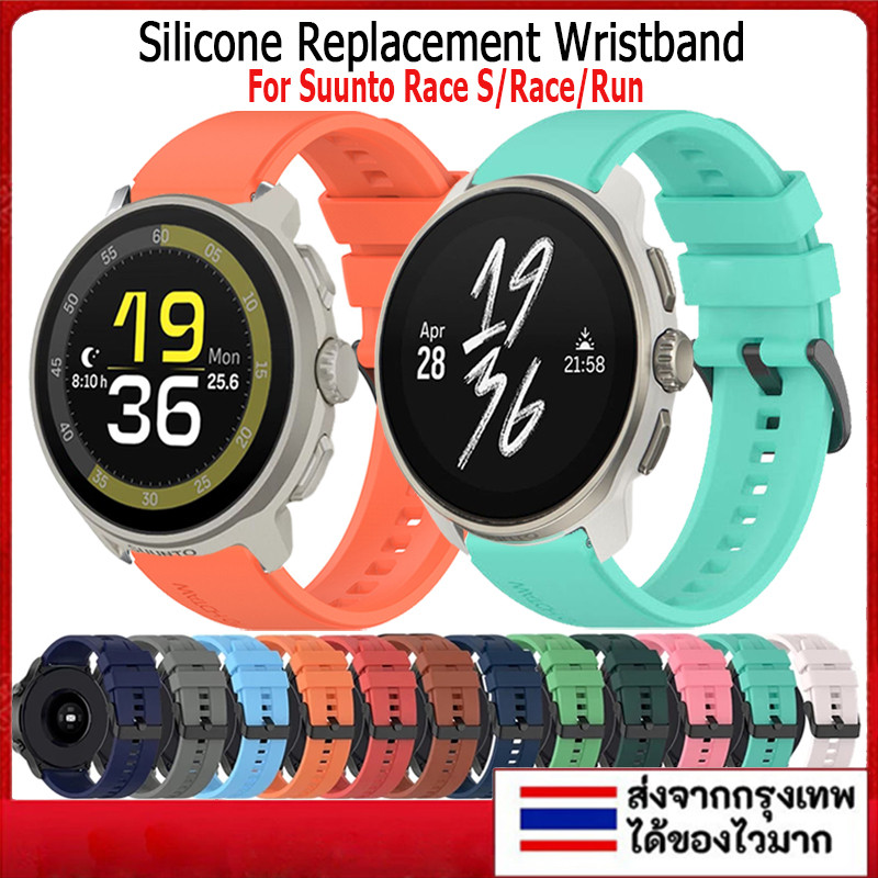สายซิลิโคน สําหรับ Suunto Race S/Race/Run Original Sport Bracelet สําหรับ suunto run/race s/race