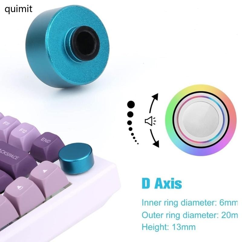 QUIM Metal Keyboard Knob เสริมการพิมพ์สําหรับ F75 IK75 คีย์บอร์ดเครื่องกล