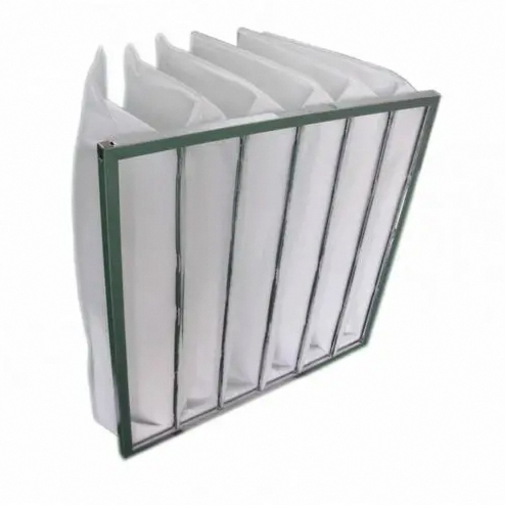 Central Air Conditioner กรองอากาศใหม่ Segment Filter Non-Woven Air Filter การกําจัดฝุ่น Purification