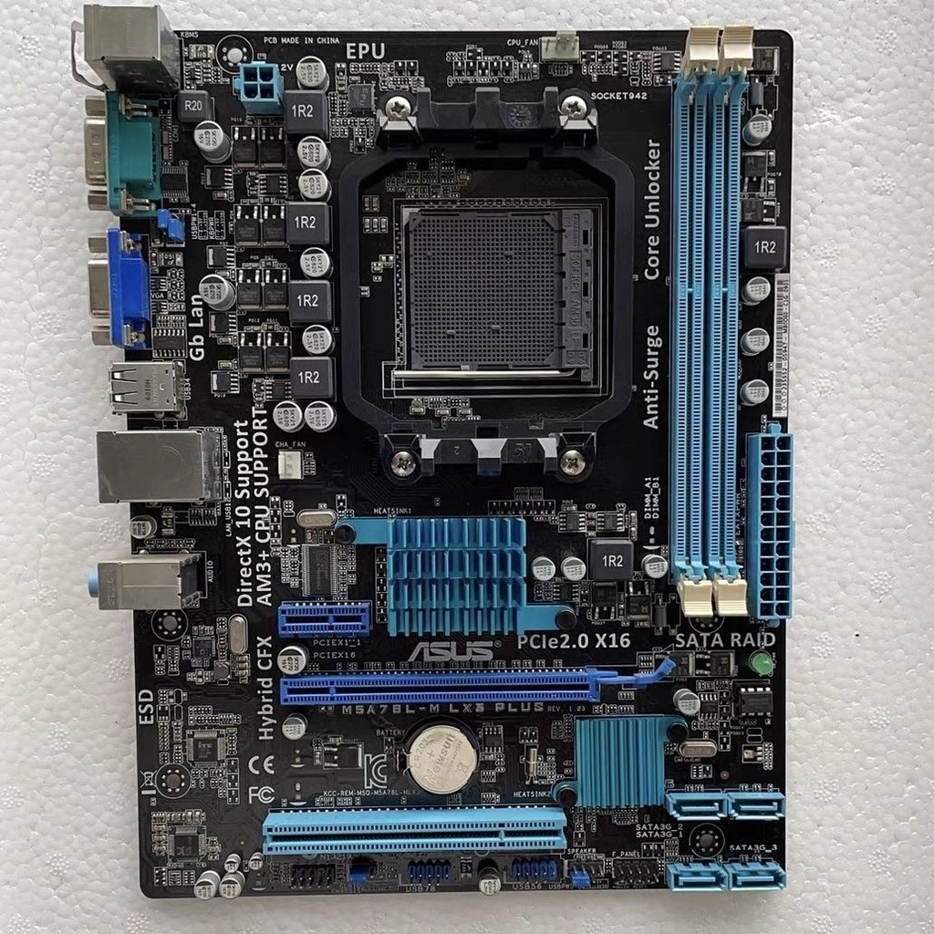 เมนบอร์ด Asus A78 M5A78L-M LX3 PLUS DDR3 คอมพิวเตอร์ AM3b พอร์ตซีเรียลในตัว