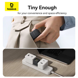 🔥ถูก/แท้🔥Baseus Palm Fast Charger หัวชาร์จ 30W FastCharge Adapter USB / TypeC ขนาดเล็ก Mini Yet Powerful