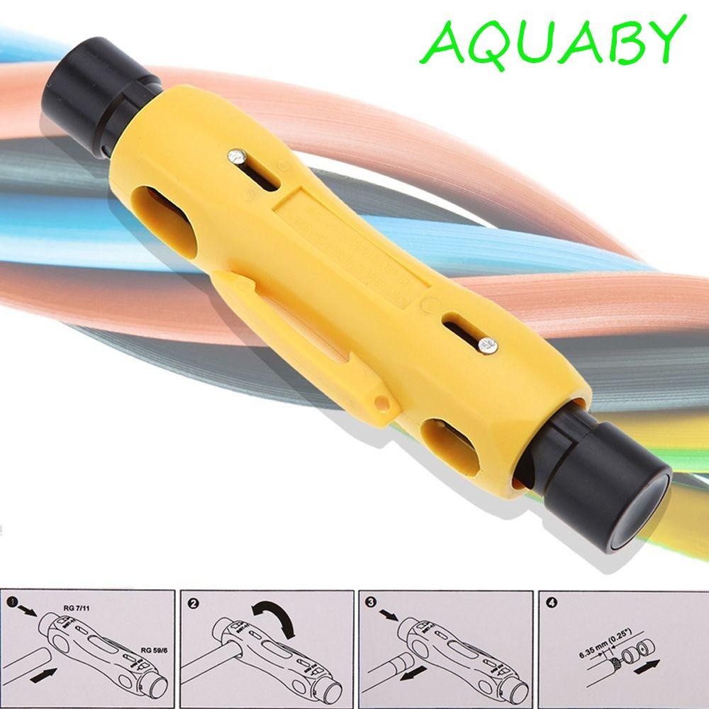 AQUABY Coax RG6/RG59/RG7/RG11 1PC Speedy Coaxial Multi-functional Cable Stripper