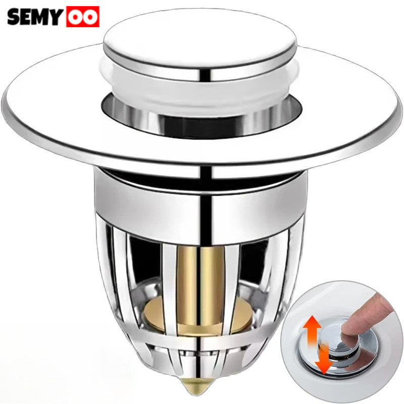 SEMYOO Universal Pop Up Sink Drain Filter Hand Wash Sink Filter Sink Hole Cover