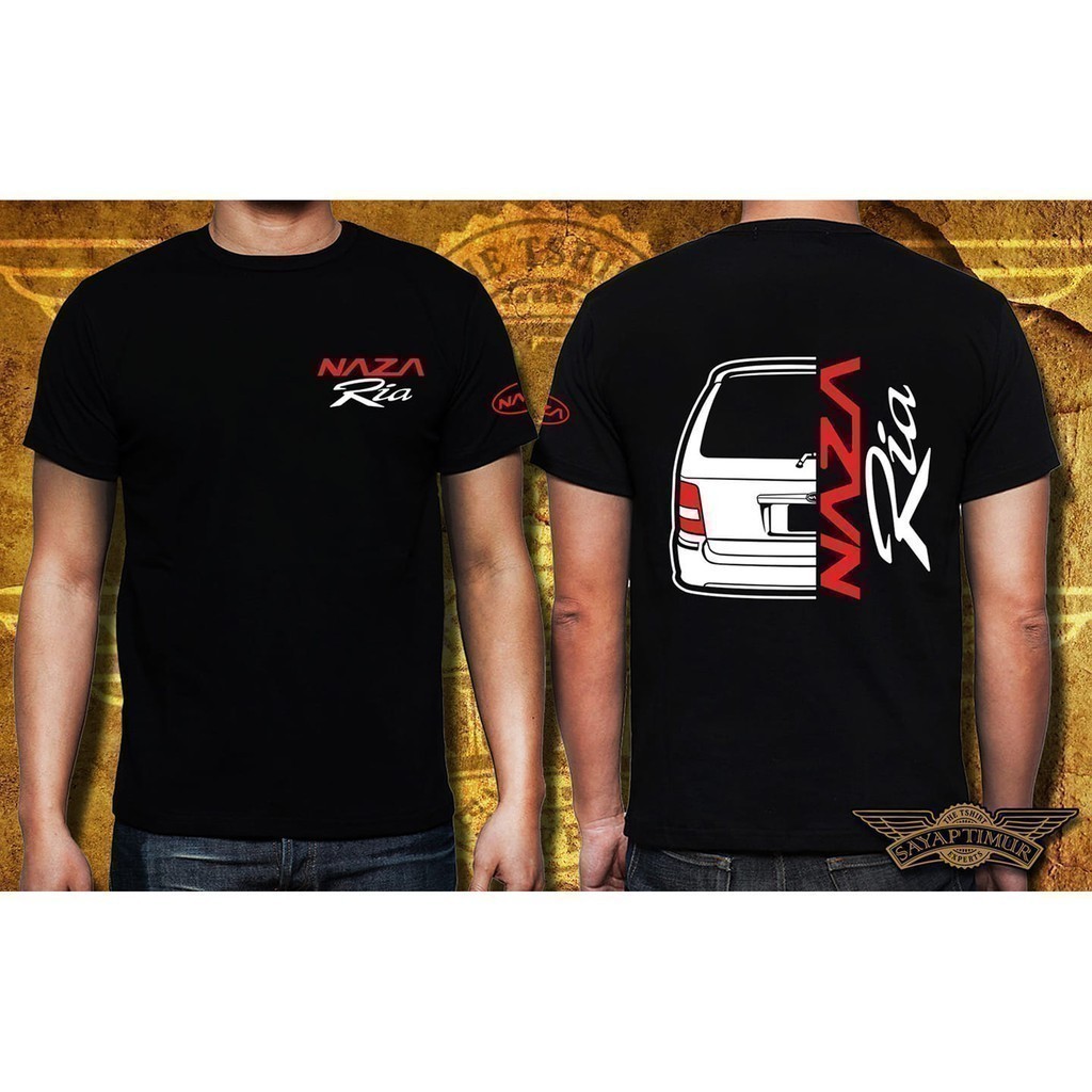 แฟชั่น Naza 2025 Ria FRONT D1 (เสื้อยืดสีดํา)