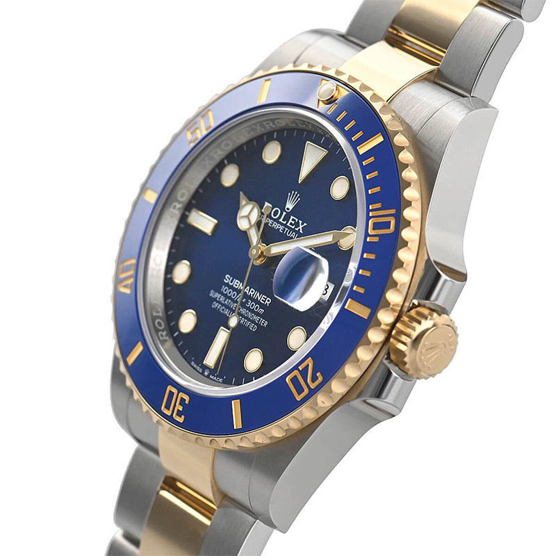 Rolex Rolex Rolex Submariner Series ห้องสไตล์ใหม่ สีทอง สีฟ้า126613นาฬิกาผู้ชาย นาฬิกาผู้ชาย นาฬิกา 