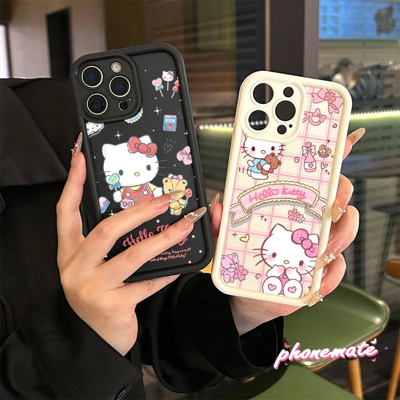 จัดส่งจากประเทศไทย Hello Kitty ถือตุ๊กตาหมี for VIVO Y17 Y12 Y15 Y11 Y12i Y100 Y200E Y19s Y29(5