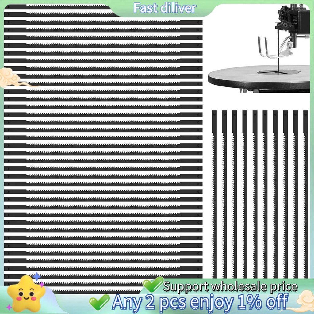 45 ชิ้น 5 นิ้ว Pin End Scroll Saw Blade, 18TPI Scroll Saw Blade Pin End สําหรับ 3921/3922 SK5, สําหร
