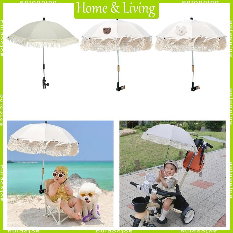 AOTOO Universal Fringe Bohemian Style Sun Umbrella Fashion Rust-proof Accessories