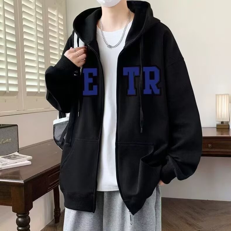 uniqlo official store เสื้อแขนยาวmc เสื้อสเวตเตอร์มีฮู้ดสไตล์อเมริกันเสื้อสเวตเตอร์มีฮู้ดผู้ชายใส่ช่