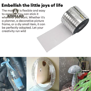สติกเกอร์กระจกโมเสค อะคริลิค ทรงสี่เหลี่ยม มีกาวในตัว DIY สําหรับติดตกแต่งผนังบ้าน